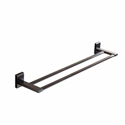 DINGZZ Towel Bar Holder and Hooks Wall Mounted Copper Double Towel Bars Wall Mounted Towel Rack
