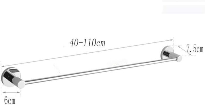XHALERY Bathroom Sus Towel Rack Kitchen Towel Bar Storage Storage Finishing Wall-Mounted Towel Rack Towel Holder, Stainless Steel Wire Drawing To
