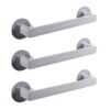 BESPORTBLE 3pcs Shoes Rack Wall Mounted Slipper Rack Door Back Shoes Holder Shoes Hangers Slipper Storage Organizer for Home Bathroom Grey