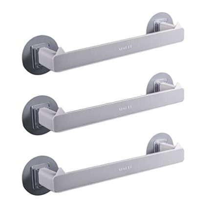 BESPORTBLE 3pcs Shoes Rack Wall Mounted Slipper Rack Door Back Shoes Holder Shoes Hangers Slipper Storage Organizer for Home Bathroom Grey