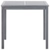 vidaXL 5 Piece Solid Acacia Wood Garden Dining Set Easy Clean Outdoor Folding Table Chair Grey Patio Furniture