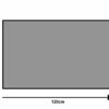 wash + dry Door Mat, Polyester, Grey, 75 x 120 cm