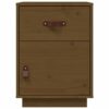 Bedside Cabinet Honey Brown 40x34x55 cm Solid Wood Pine
