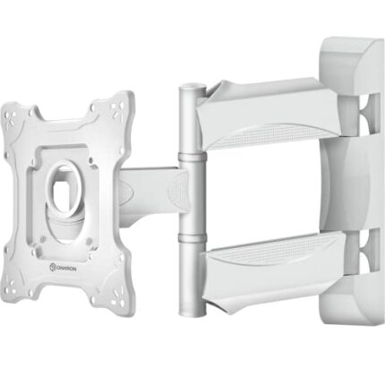 ONKRON TV Wall Mount for 17" to 43-inch LCD LED Flat Screens Bracket up to 35 kg Full Motion Arm VESA up to 200 x 200 mm NP28 White