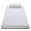 TBIIEXFL Latex Mattress Foldable Slow Rebound Memory Foam Mattresses Thicken Tatami King Queen Size (Color : Wit, Size : 180x200cm(71x79in))