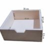 COLLECTOR Wooden World 5 Drawer Plain Wooden Storage Box Chest Cupboard Decoupage Solid Wood Jewellery Chest