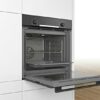 Bosch HBS534BB0B Serie 4 Built-in Oven with EcoClean Direct, Cleaning Assistance, 3D Hotair and LED display, 60 x 60 cm, Black & Bosch PBP6B6B60