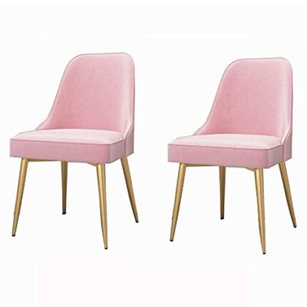 dining chair Kitchen Dining Room Furniture Chairs Kitchen Dining Chairs Set Of 2 Living Room Chairs with Metal Legs Velvet Seat and Backrests for