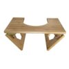 Bamboo Toilet Stool, Foldable Potty Stool for Bathroom, Squatting Step Footstool, Durable Stepping Wooden Poop Stool for Toilet Squat Position