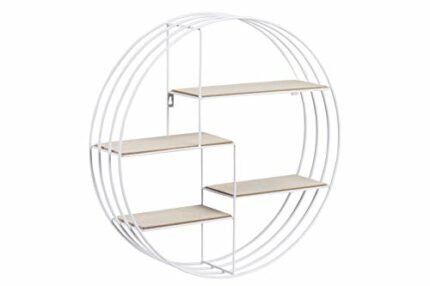 AC Design Furniture Shelf, Wood, Bianco, 10 x 45 x 45 cm