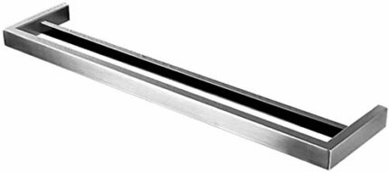 KNOXC Towel Racks,Towel Bar Double Anti-Rust Towel Bar for Bathroom or Kitchen, Towel Rail Needs Perforated Installation Towel Rack