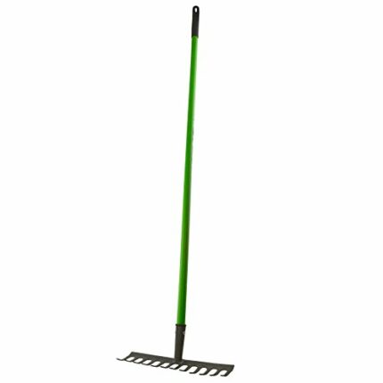 Garden Rake Soil Leaves Leaf Raker 12 Teeth Carbon Steel with PVC Grip GAR02