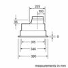 Bosch Serie 4 DHL555BLGB Canopy Cooker Hood, 53 cm, with Intensive Speed Setting, Silver metallic