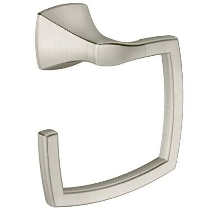Moen YB5186BN Voss Bathroom Towel Ring, Brushed Nickel