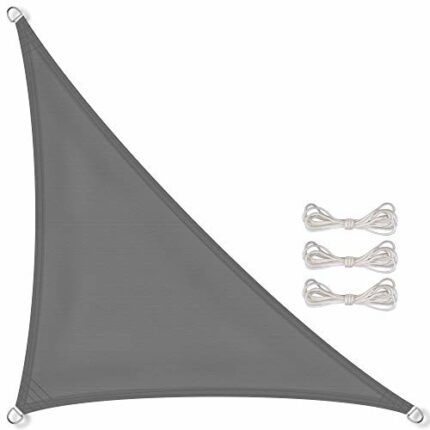 CelinaSun sun sail awning sun protection garden balcony PES polyester water-repellent triangle 3 x 3 x 4,25 m anthracite