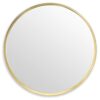 ZENMAG Round Wall Mirror, 30" Metal Framed Round Mirror, Large Bathroom Mirror, Decorative Large Black Round Wall Mirror for Living Room, Bedroom