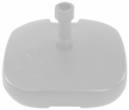 Camelot White Papillon- Square white umbrella base.