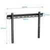 TV Wall Bracket FORGING MOUNT Ultra Slim Fixed TV Bracket TV Wall Mount for Most LED LCD Plasma Flat Curved 32-65 inch TVs up to 60kg Heavy Duty