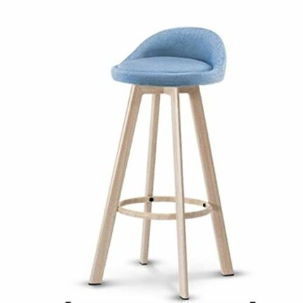 LUKEO Bar Stools Counter Height Adjustable Bar Chairs of Swivel Bar Stool Kitchen Counter Stools Dining Stamped Back Arms Counter Stool (Color :