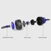 DLOETT Abdominal wheel multifunctional household mute fitness equipment men and women roller abdominal muscle training device abdomen thin belly