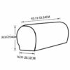 Arm Rest Covers Set, Pack of 4 Stretch Armchair Arm Covers Soft Polyester Arm Caps Non Slip Furniture Protector For Chair, Sofa, Couch(Sand)