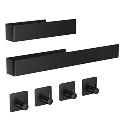 zhongko Self Adhesive Towel Rail No Drilling Waterproof Hand Towel Holder Rustproof Sainless Steel Towel Holder for Bathroom,Washroom,Kitchen