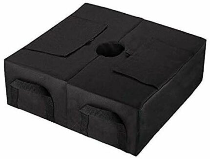 CACTIYE Detached 2 pieces detachable Fillable Umbrella base Stand Holder for Outdoor Patio Umbrellas Detachable making it easy to pour in sand wi