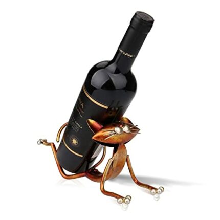 N/A Wine Rack Metal Figurines Animal Craft Gift Wine Rack Office Home Decor Accessories