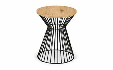 Julian Bowen Jersey Lamp Table, Oak/Black