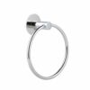 Towel Rings for Bathroom, Hand Towel Ring, Round Hanger Contemporary Style Bathroom, Accessories for Bathroom, Hotel, Toilet (Silver)