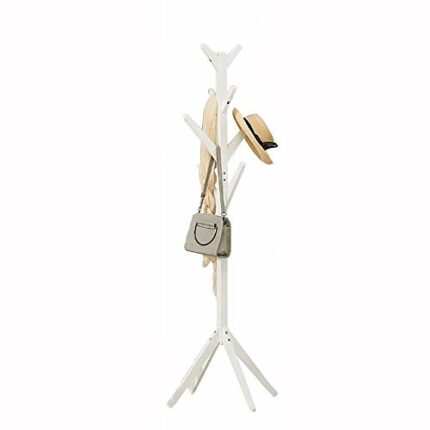 YLYAJY High-Grade Wooden Tree Coat Rack Stand, Sizes Free Standing Coat Rack, Hallway/Entryway Coat Hanger Stand for Clothes, Suits, Accessories(