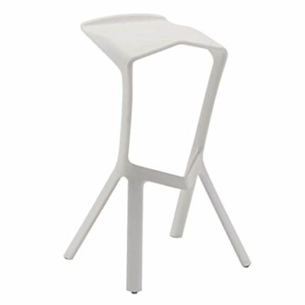 SDFGH Bar Stool Chairs High Chair Simple Wrought Iron Bar Chair Gold Stool Dining Chair Nordic Pub Accessories Leisure (Color : Argento)
