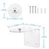 TIUIHU Wall Mount Compatible with TP-Link Tapo C210/ C200 and Kasa Indoor Pan/Tilt Smart Security Camera Bracket/Holder for Home/Apartment