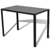 WALNUT Kitchen Tables and Chairs Set Dining Room Table Set for 6 Black