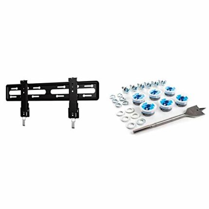 SANUS VLL5-B2 Premium Series Wall Mount Fits for 42"-90" TV - Black & Grip-It TV Bracket Plasterboard Fixing Kit