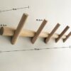 anaan Branch Floating Coat Rack 5 Wall Coat Hooks wood Space Saving Clothes Hanger Rack Holders Wall Mounted Design Hanging Organiser for Coats S