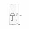 WALNUTA Metal Umbrella Stand Rack, for Canes Walking Sticks, Square Free Standing Umbrella Holder, with Hooks (Color : Svart)