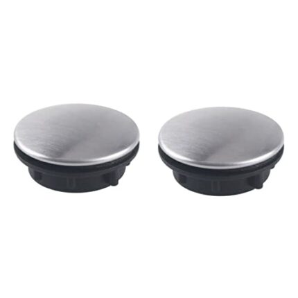 2Pcs Sink Hole Cover, Sink Tap Hole Cover, Sink Blanking Cap, Tap Hole Stopper, Stainless Steel Kitchen Sink Tap Hole Cover, Kitchen Faucet Hole