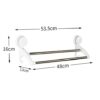Towel Rail Wall Mounted Towel Holder Stainless Steel Towel Rack Bathroom Suction Cup With Two Hooks Simple Kitchen Toilet Double Pole No Drilling