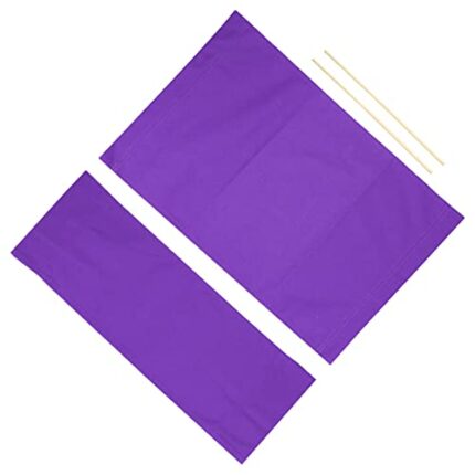 PATIKIL Director Chair Accessories Set, Makeup Artist Chair Canvas Replacement Kit with 2 Round Sticks, Purple