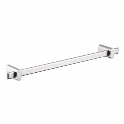 Single Towel Bar Wall Mounted Towel Bar Movable Base Aluminum Towel Bar Bathroom Towel Holder for Shower Room Bedroom and Kitchen