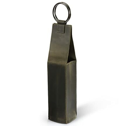 Londo Genuine Leather Wine Bottle Holder and Carrier