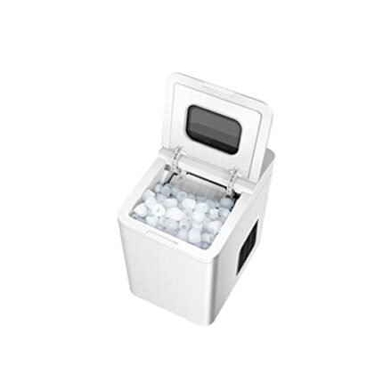 RJJ Ice Maker Household 15KG Small Dormitory Commercial Milk Tea Shop Large Automatic Snowflake Ice Cube Maker