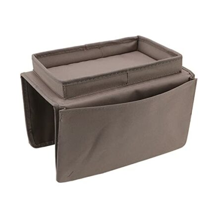 Fdit Sofa Tray Table Clip on Side Table, Foldable Sofa Arm Table Detachable Armrest Tray for Eating and Drink (Coffee)