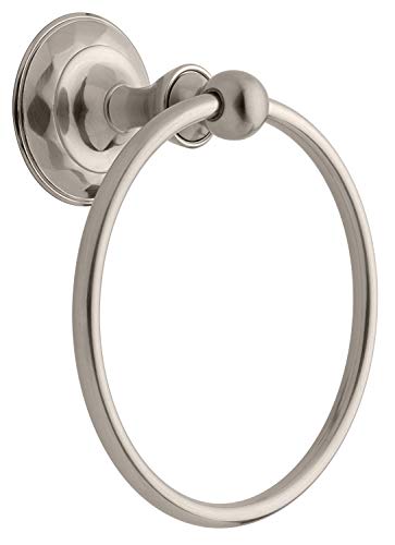 Delta Faucet 133057 Pirouette Towel Ring, SpotShield Brushed Nickel