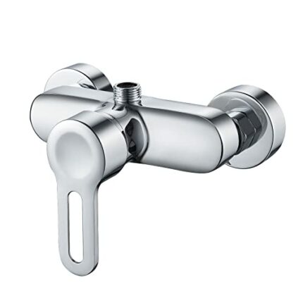 kisimixer Shower Mixer Bar Wall Mounted Shower Faucet Manual Shower Mixer Valve Control Switch, Single Lever Shower Mixer for Exposed Installatio