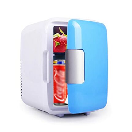 SDFGH Car Fridge 4L Portable Mini Refrigerator Car Fridge Cool Auto Compressor Freezer Truck Travel Cooler Home Use