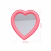 Vosarea Makeup Mirror Heart Shape Wall Desktop Mirror Cosmetic Vanity Mirror for Women Ladies Friends Gift (Pink)