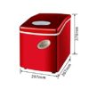 XYZMDJ Ice Maker Commercial Milk Tea Shop Small Household Mini Table Bar Round Ice Making Machine