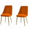 dining chair Kitchen Dining Room Furniture Chairs Kitchen Dining Chairs Living Room Lounge Counter Chairs with Metal Legs Velvet Seat and Backres